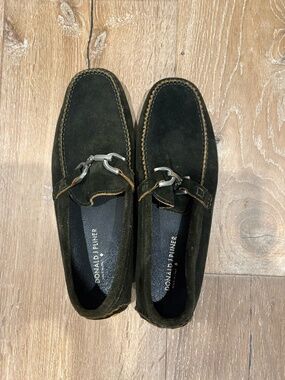 Donald J. Pliner Men's Suede Horsebit Loafers Made in Italy Size 10.5